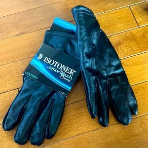 Large Men’s Leather Isotoner Gloves